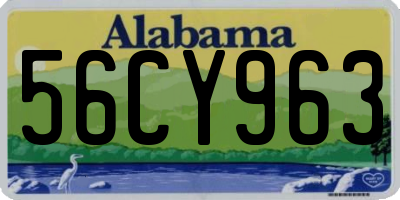 AL license plate 56CY963