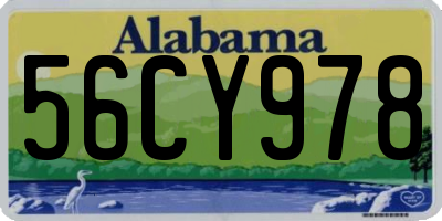 AL license plate 56CY978