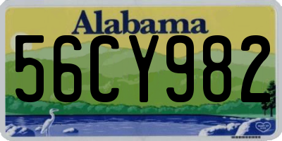 AL license plate 56CY982