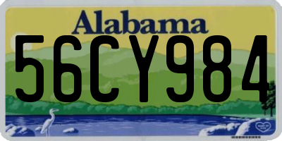 AL license plate 56CY984