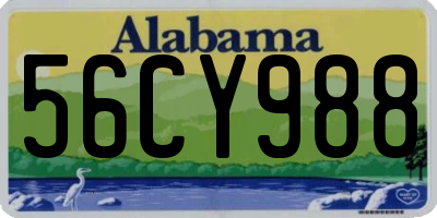 AL license plate 56CY988