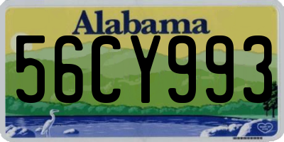 AL license plate 56CY993