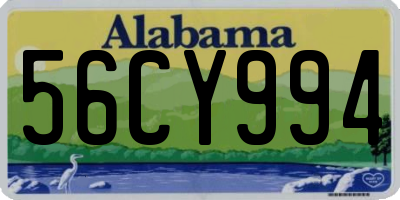 AL license plate 56CY994