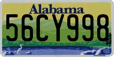AL license plate 56CY998