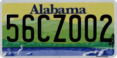 AL license plate 56CZ002