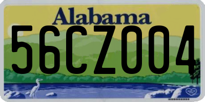 AL license plate 56CZ004