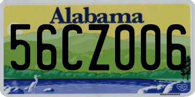AL license plate 56CZ006