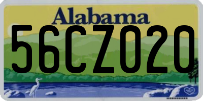AL license plate 56CZ020