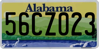 AL license plate 56CZ023