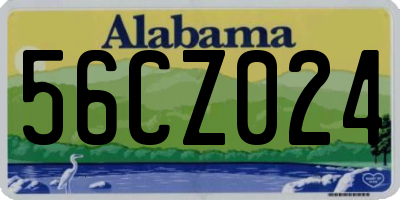 AL license plate 56CZ024