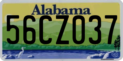 AL license plate 56CZ037
