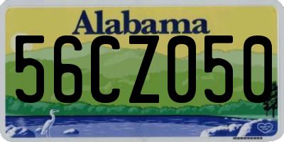 AL license plate 56CZ050