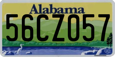 AL license plate 56CZ057