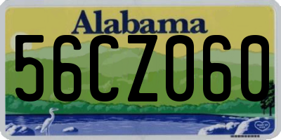 AL license plate 56CZ060