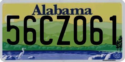 AL license plate 56CZ061