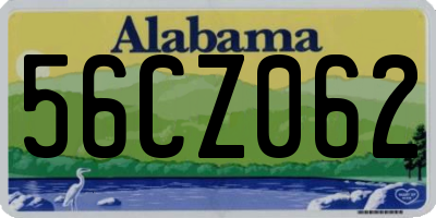 AL license plate 56CZ062