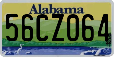 AL license plate 56CZ064