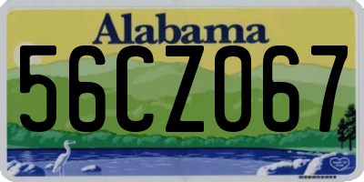 AL license plate 56CZ067
