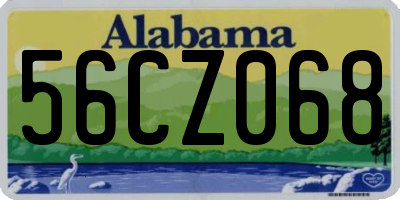 AL license plate 56CZ068