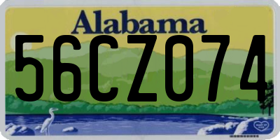 AL license plate 56CZ074