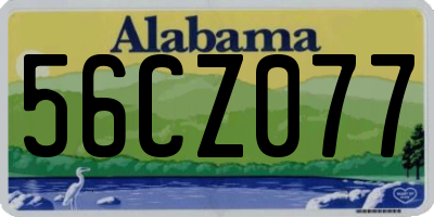 AL license plate 56CZ077