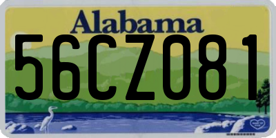 AL license plate 56CZ081