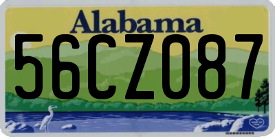 AL license plate 56CZ087