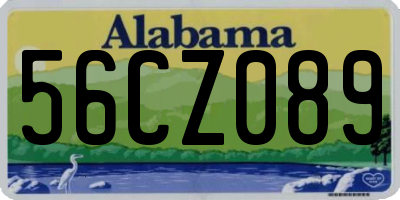 AL license plate 56CZ089