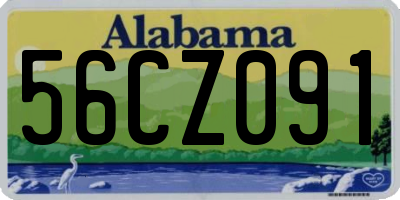 AL license plate 56CZ091