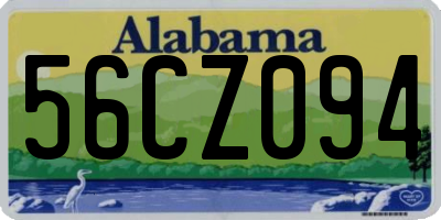 AL license plate 56CZ094