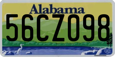 AL license plate 56CZ098
