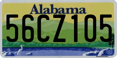 AL license plate 56CZ105