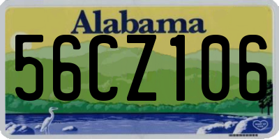 AL license plate 56CZ106