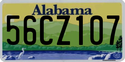 AL license plate 56CZ107