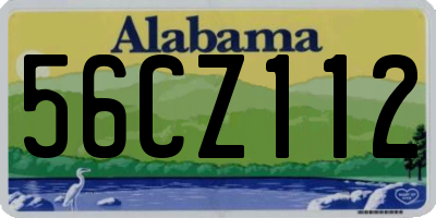 AL license plate 56CZ112