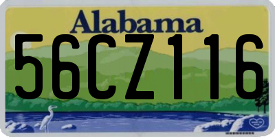 AL license plate 56CZ116