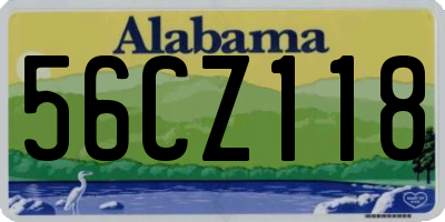 AL license plate 56CZ118