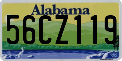 AL license plate 56CZ119