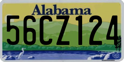 AL license plate 56CZ124