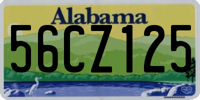AL license plate 56CZ125
