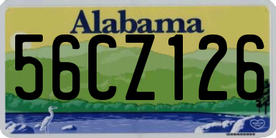 AL license plate 56CZ126