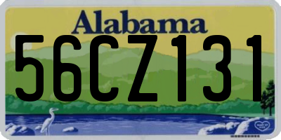 AL license plate 56CZ131