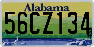 AL license plate 56CZ134