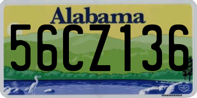 AL license plate 56CZ136