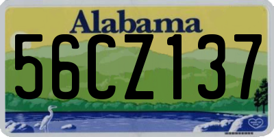 AL license plate 56CZ137
