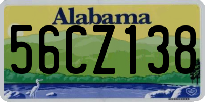 AL license plate 56CZ138