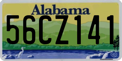 AL license plate 56CZ141
