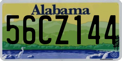 AL license plate 56CZ144