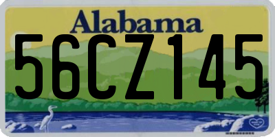 AL license plate 56CZ145