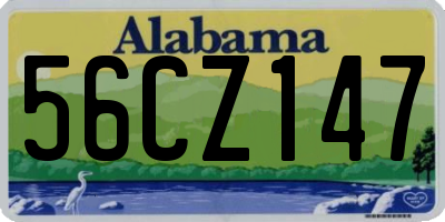AL license plate 56CZ147